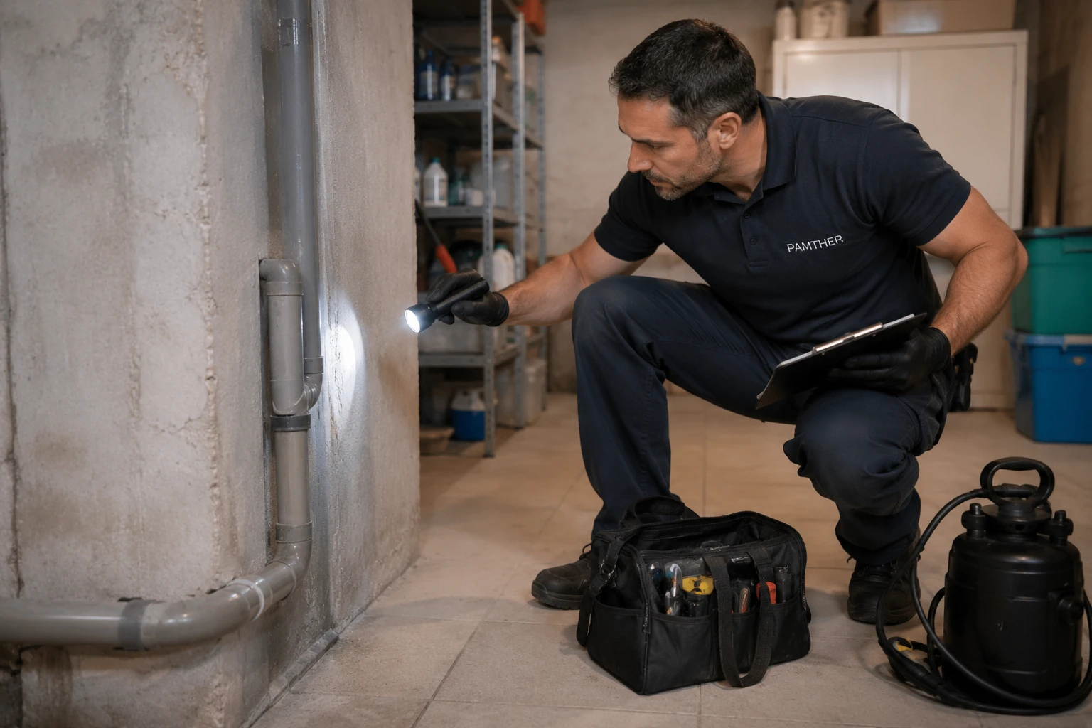 Diagnostic de dératisation réalisé par un technicien Pamther à Cannes